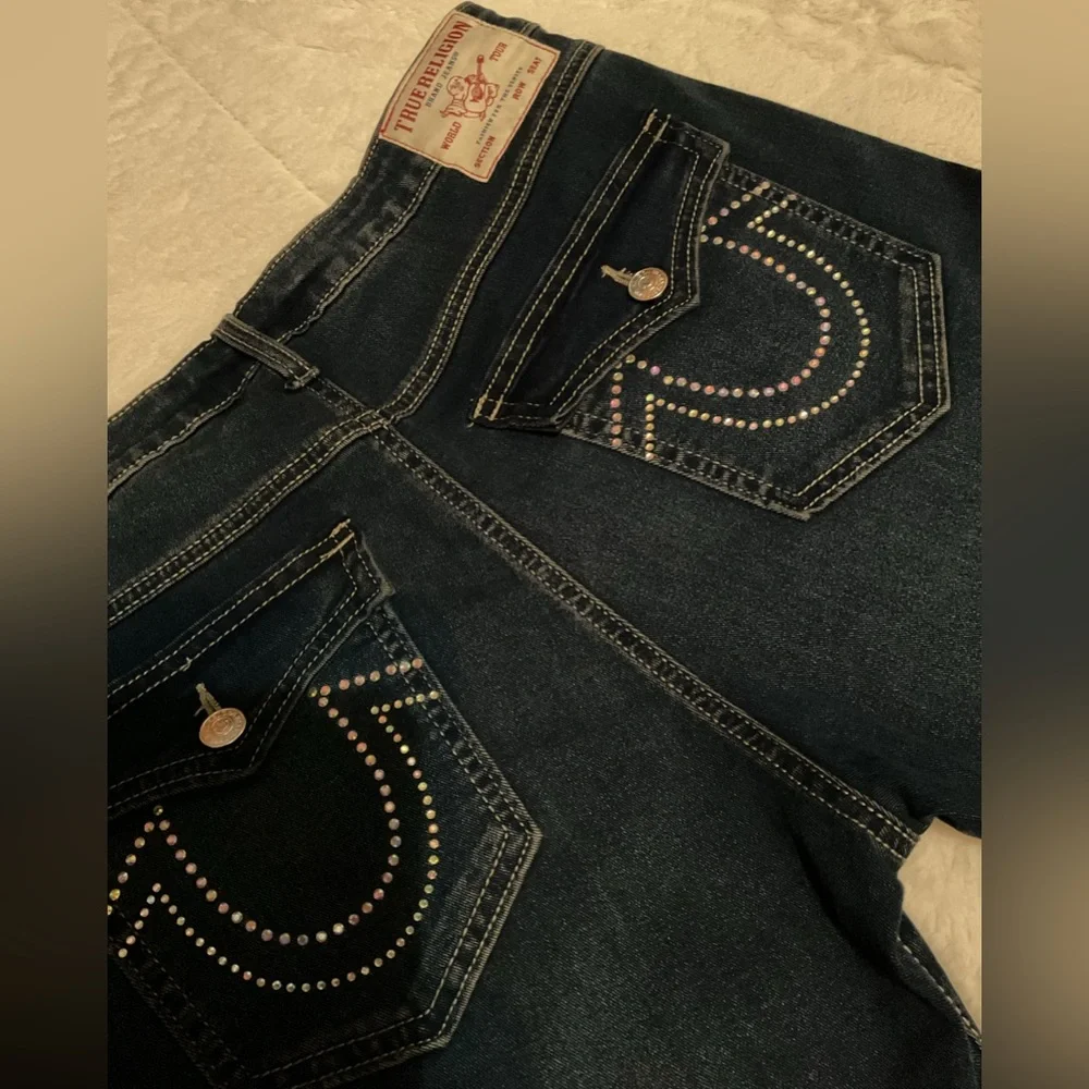 mid-rise bootcut bling jeans (true religion) - Picture 4 of 4